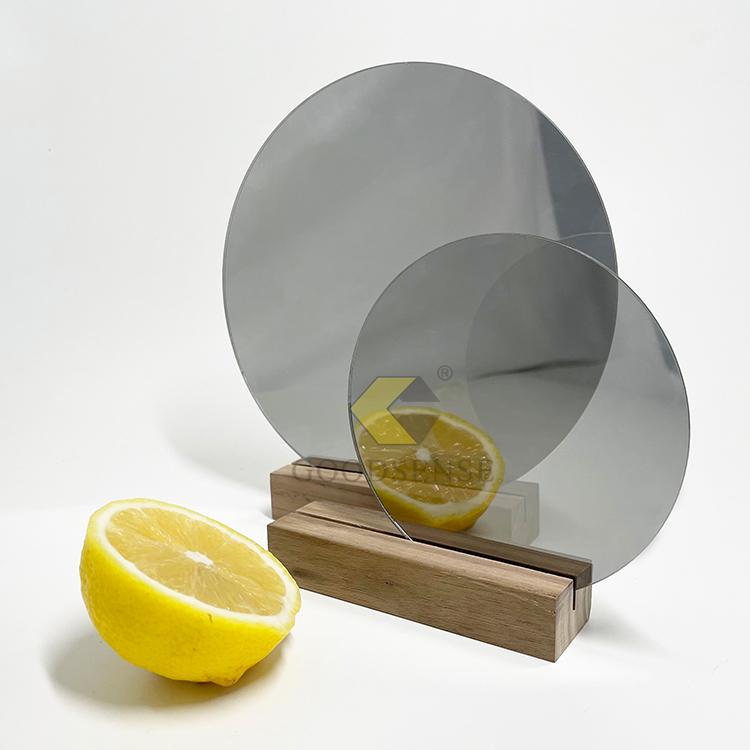 Goodsense Fabricant De Miroir Acrylique Grabado láser Personalice Durable Medio PMMA Plástico Espejo transparente Espejo infinito Plexiglás Acrílico transparente duro Espejo de 2 vías Fabricante