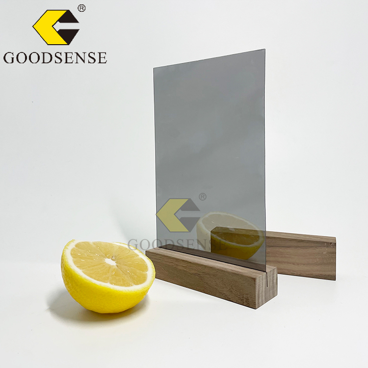 Goodsense, corte láser personalizado, hoja fina de vidrio, plástico, hoja de espejo acrílico redondo, espejo bidireccional, hojas de espejo acrílico